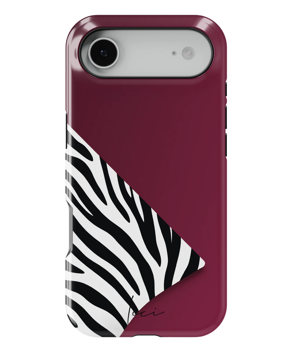 Burgund-Zebra - iPhone Air
