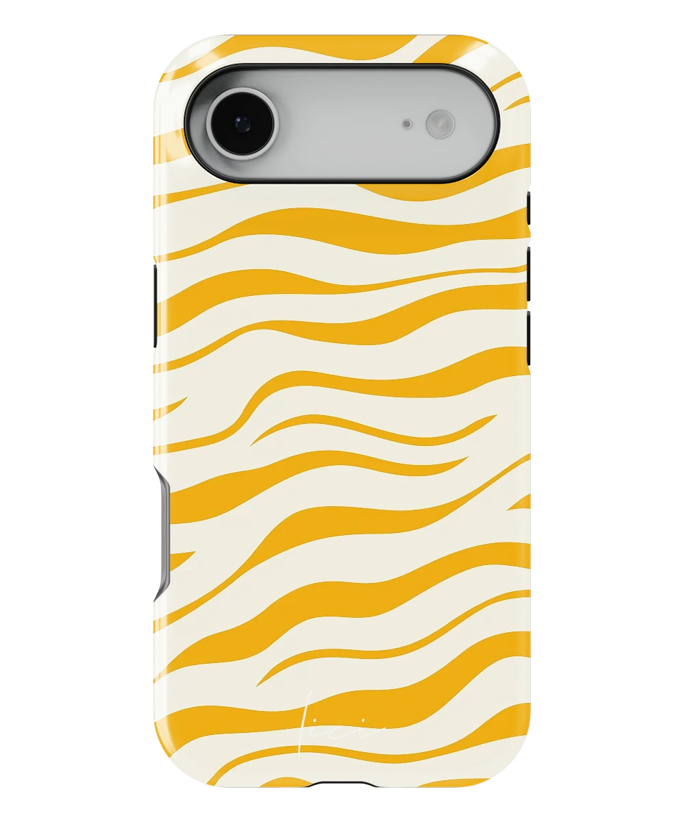 Stylisches gelbes Zebra - iPhone Air