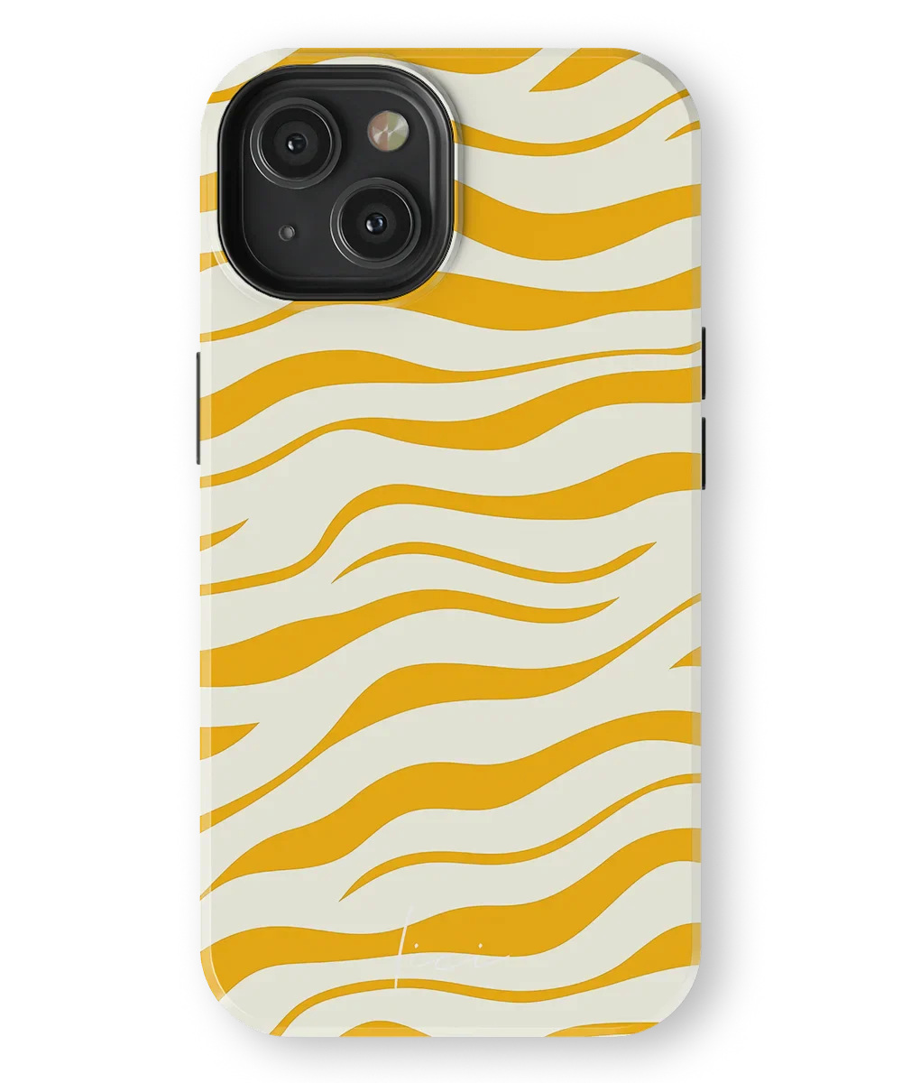 Stylisches gelbes Zebra - iPhone 13