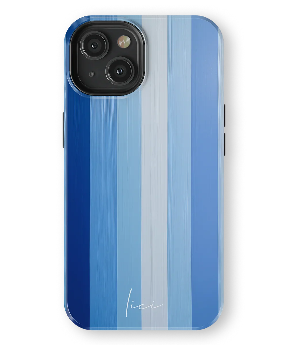Striped Blue Block - iPhone 13