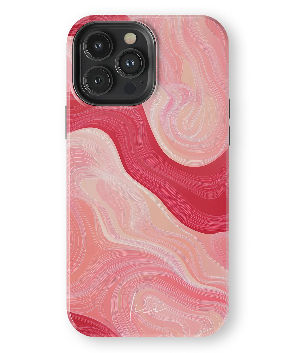 Wavy Rose Lines - iPhone 13 Pro Max