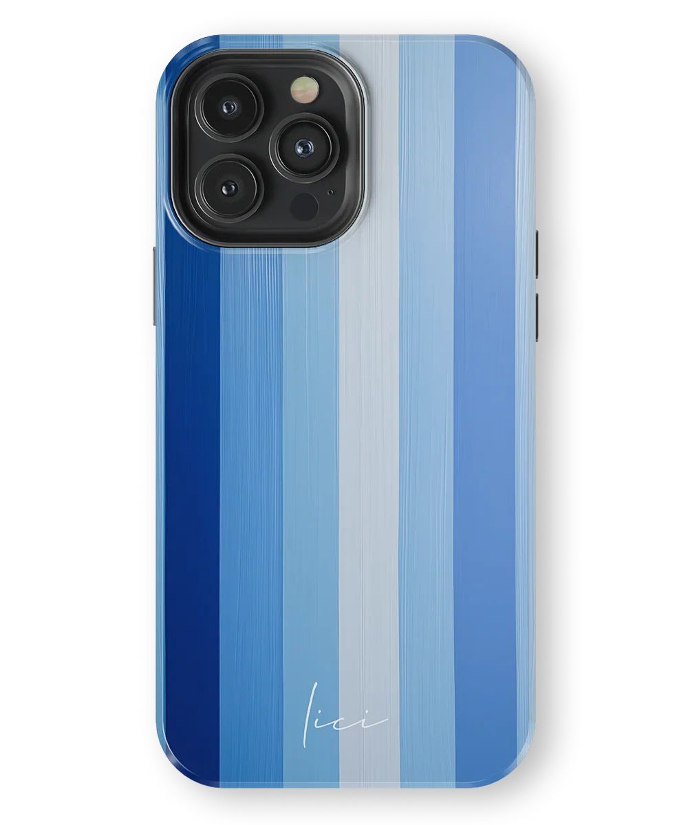 Striped Blue Block - iPhone 13 Pro Max
