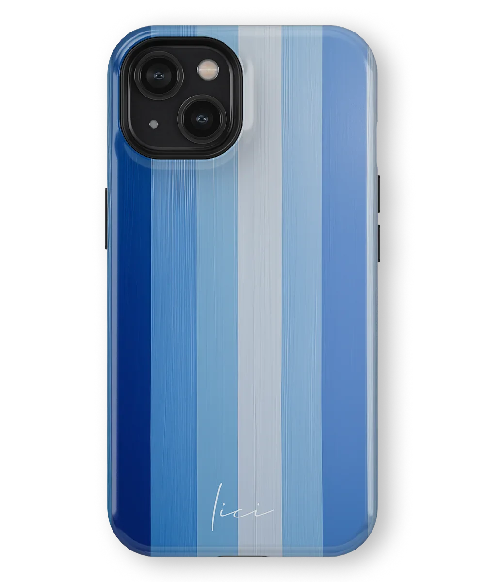 Striped Blue Block - iPhone 14