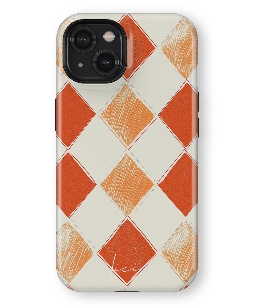 Orange Rhombus - iPhone 14