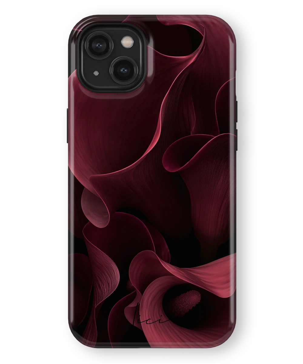 Burgundy Calla - iPhone 14 Plus
