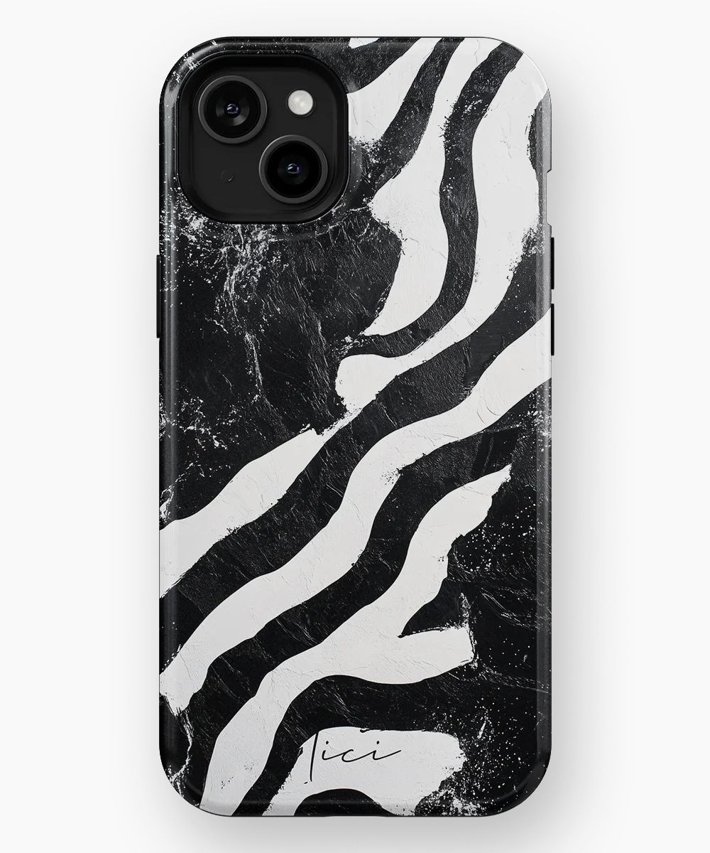 Schwarzes Zebra - iPhone 15 Plus