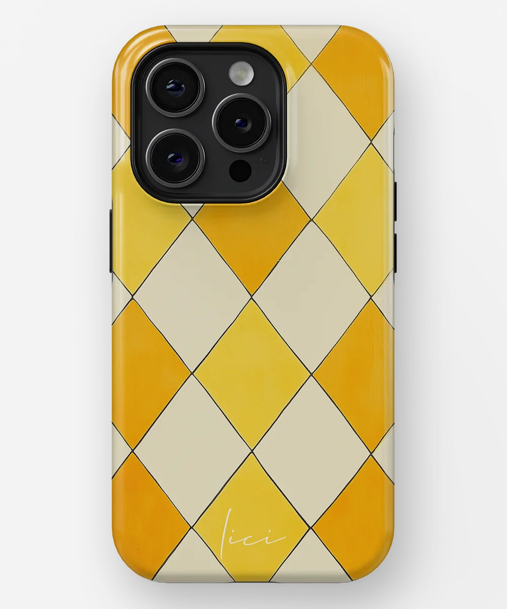 Yellow Rhombus - iPhone 15 Pro