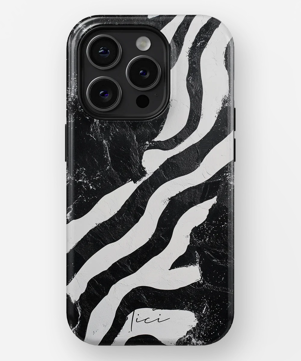 Schwarzes Zebra - iPhone 15 Pro
