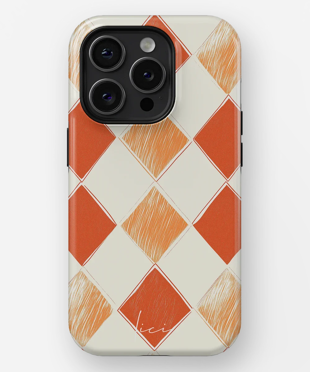 Orange Rhombus - iPhone 15 Pro