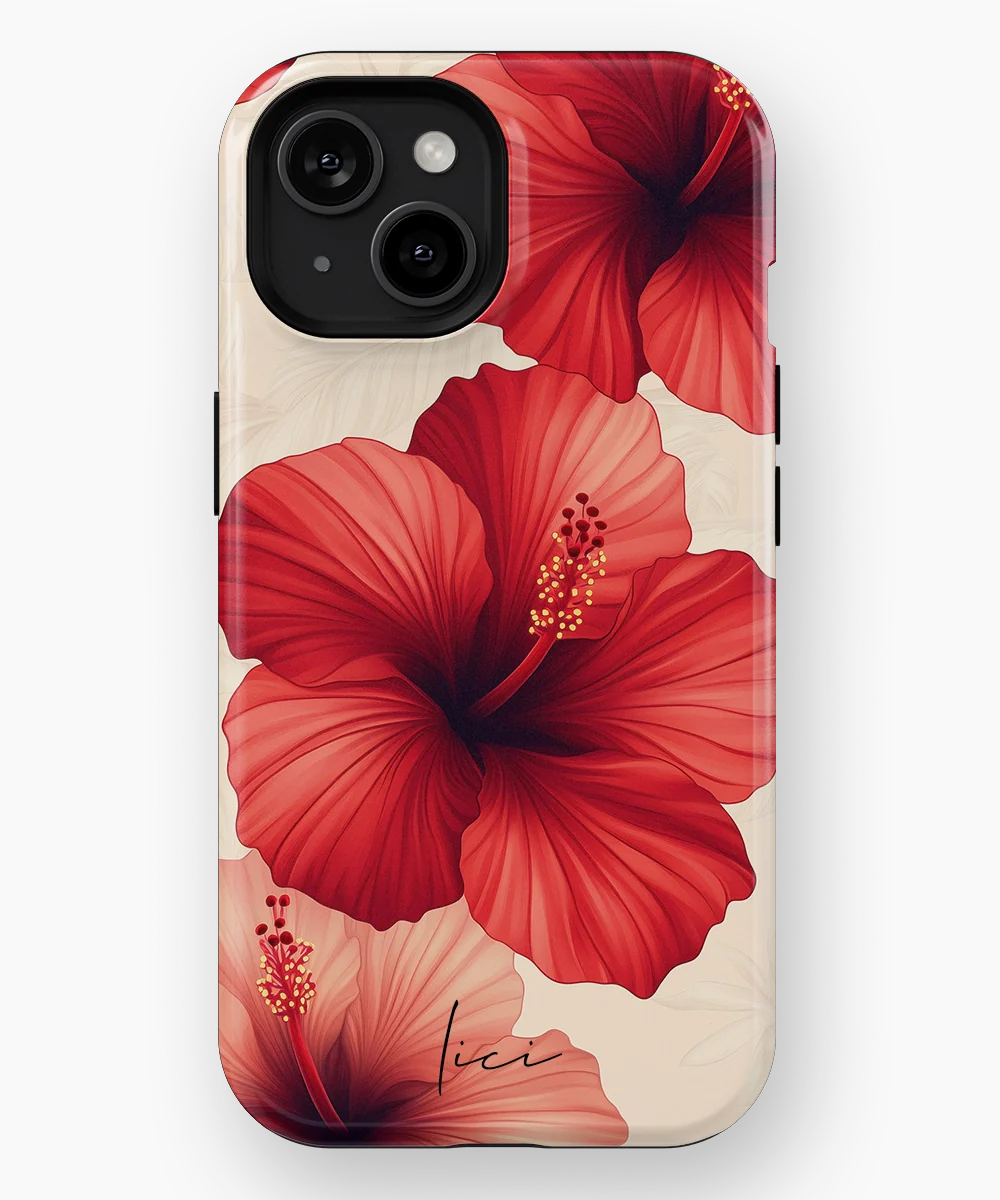 Roter Hibiskus - iPhone 15