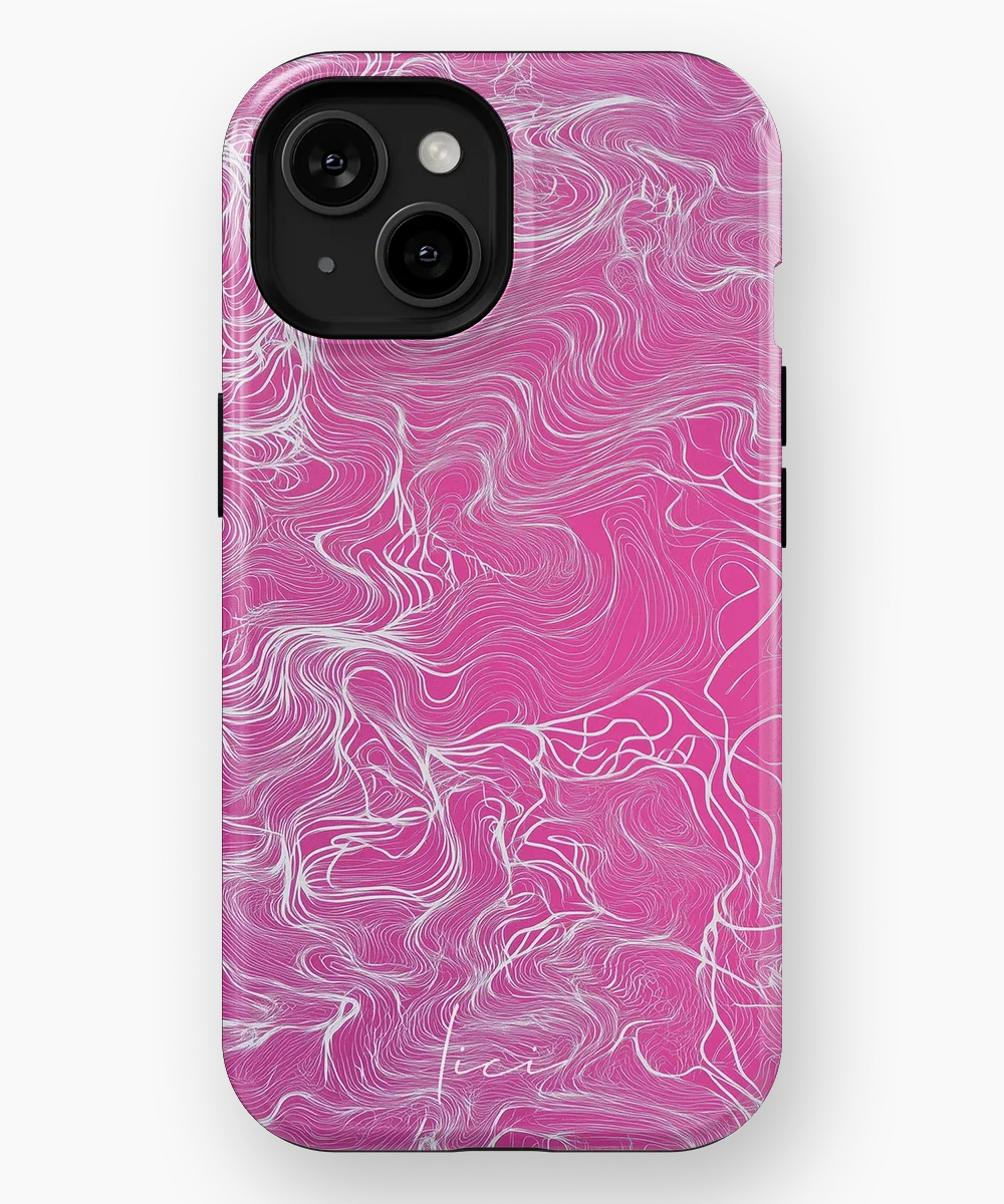 Abstract Pink - iPhone 15