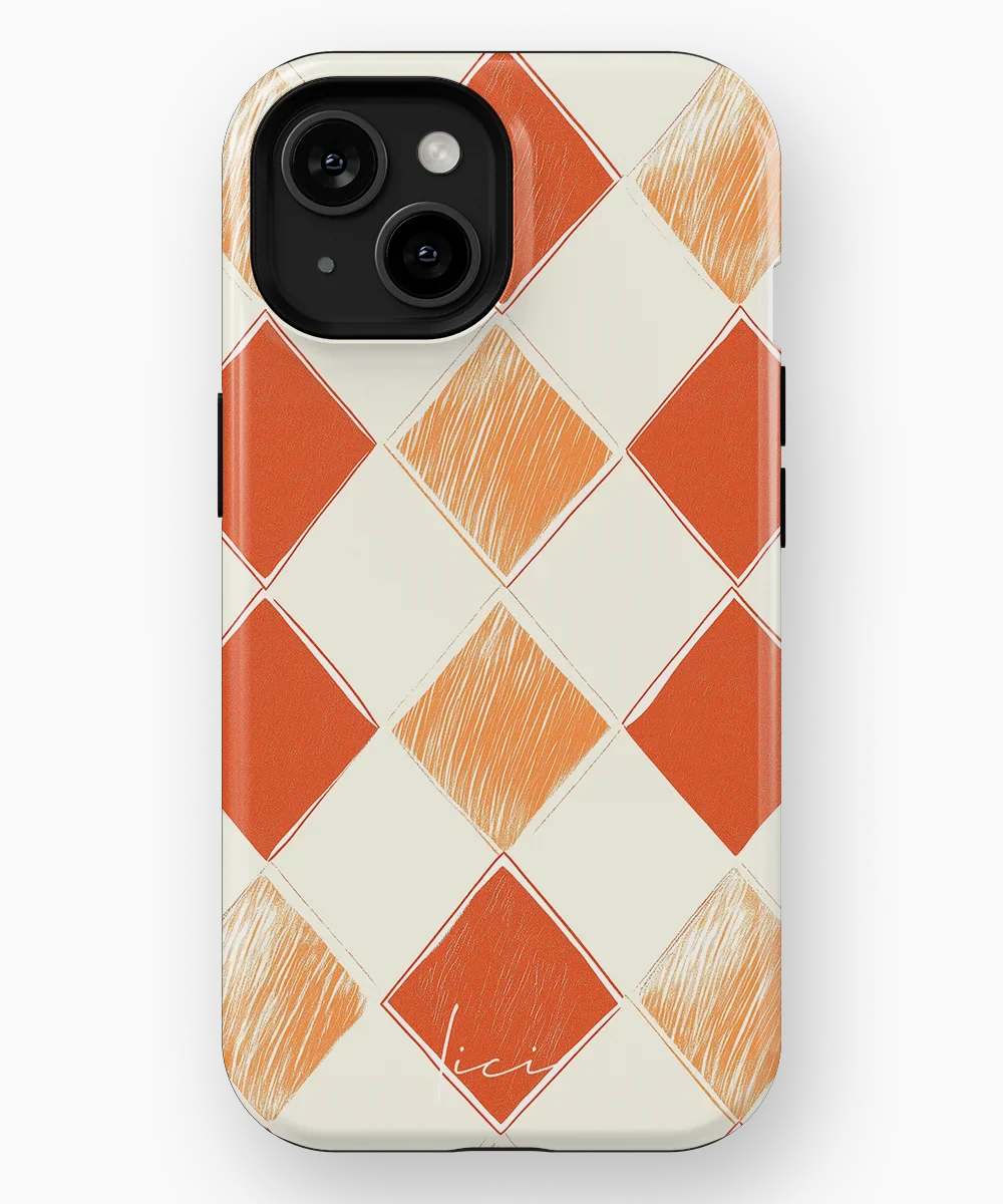 Orange Rhombus - iPhone 15