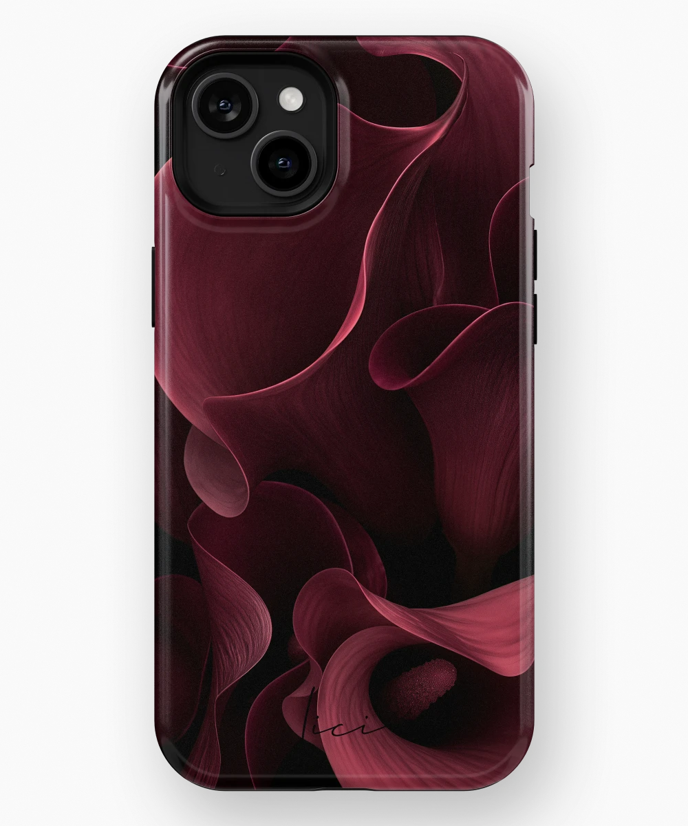 Burgundy Calla - iPhone 15 Plus