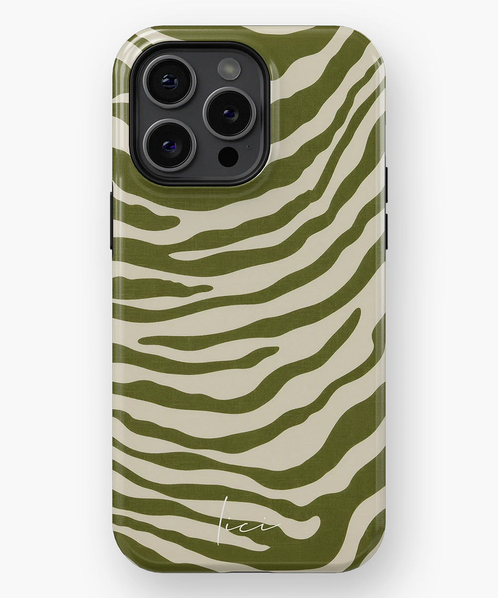 Olive Zebra - iPhone 15 Pro Max