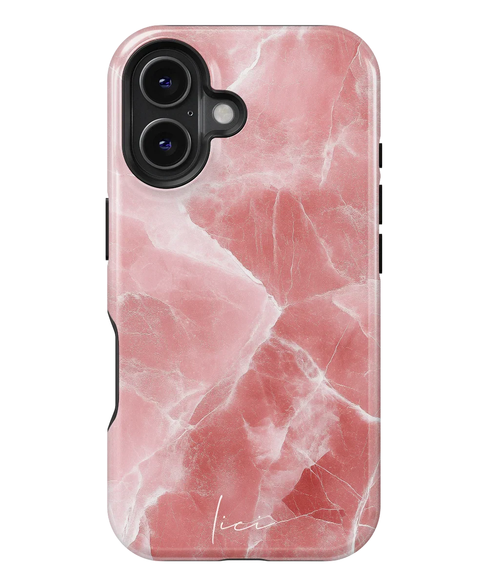 Elegant Pink Marble - iPhone 16