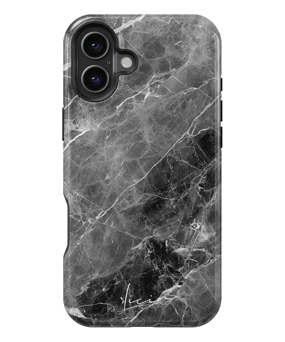 Grauer Marmor - iPhone 16 Plus