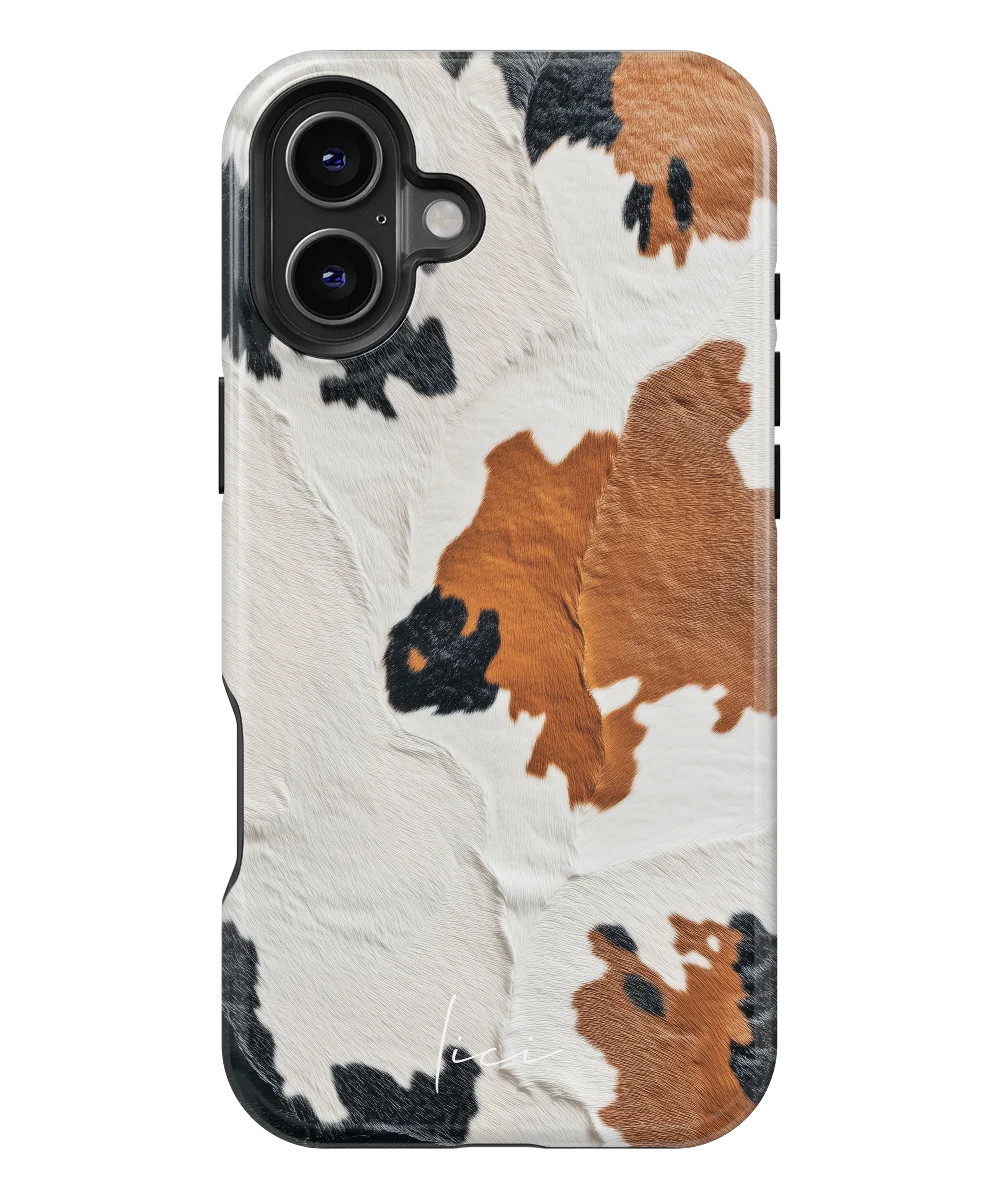 Luxuriöse braune Kuh - iPhone 16 Plus