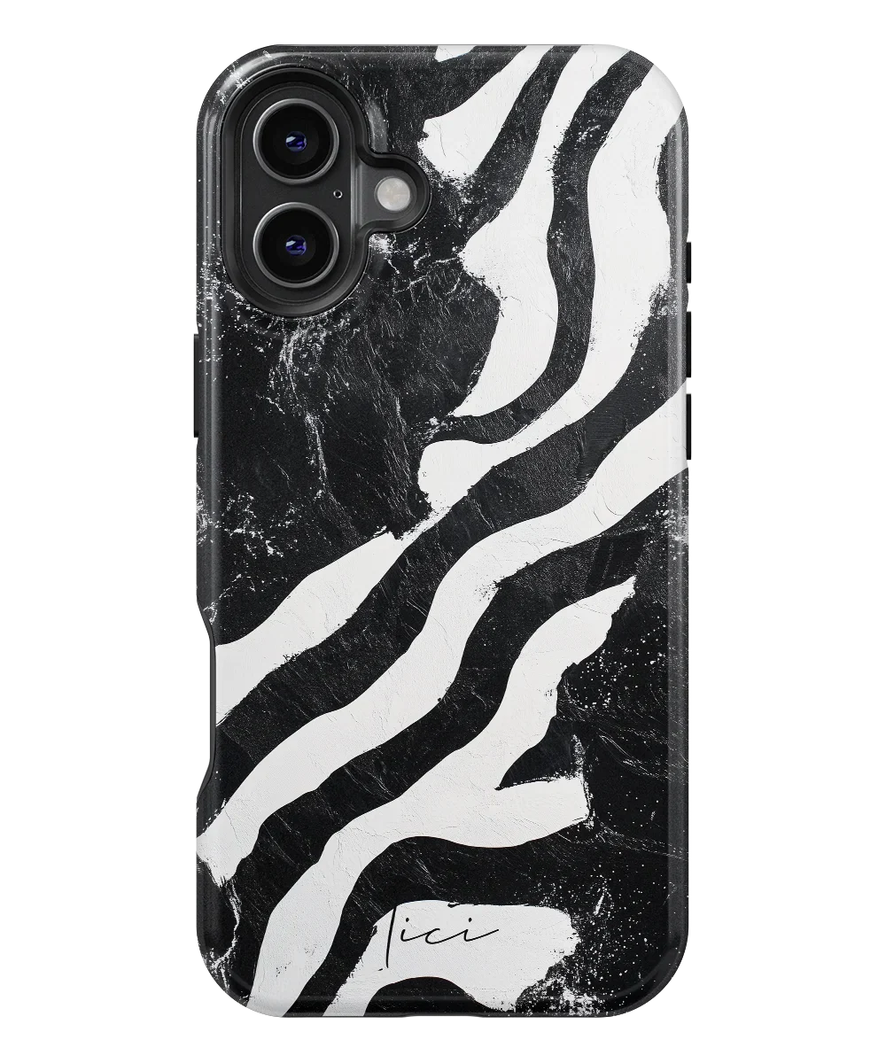 Schwarzes Zebra - iPhone 16 Plus