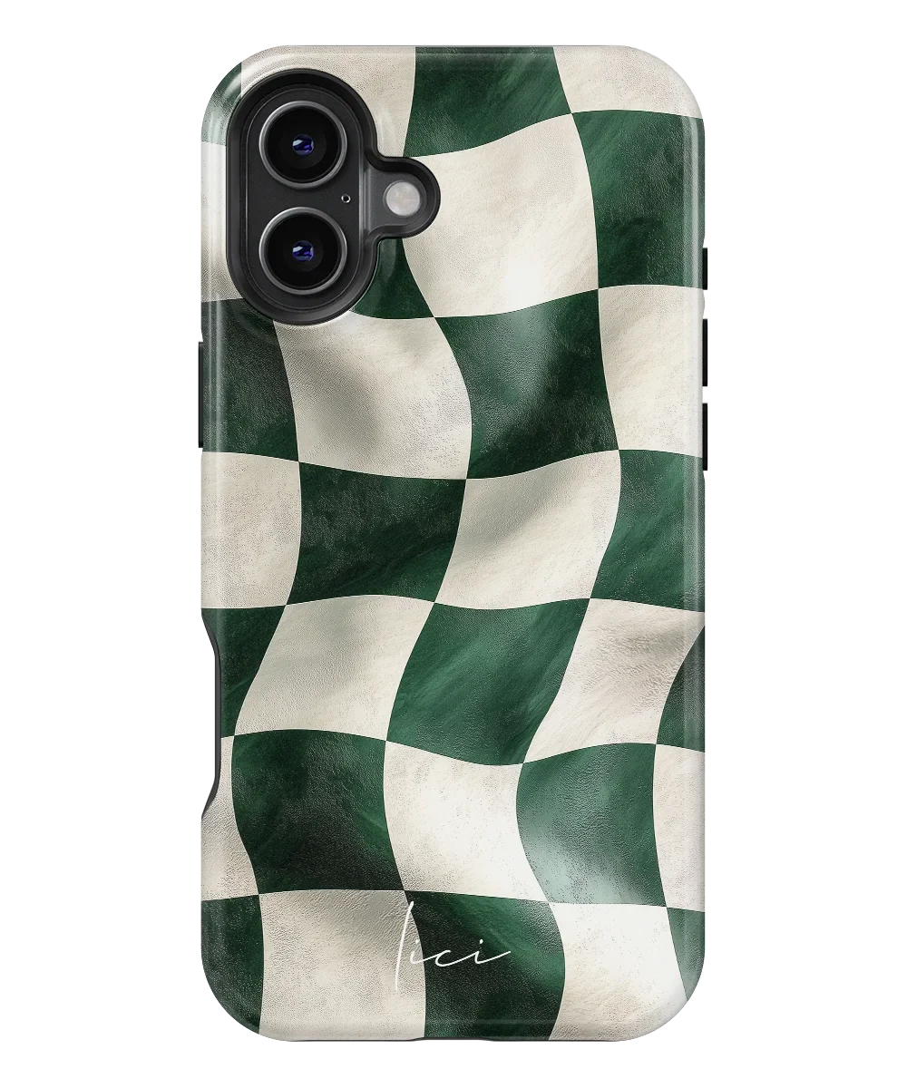 Зелена шахівниця - iPhone 16 Plus