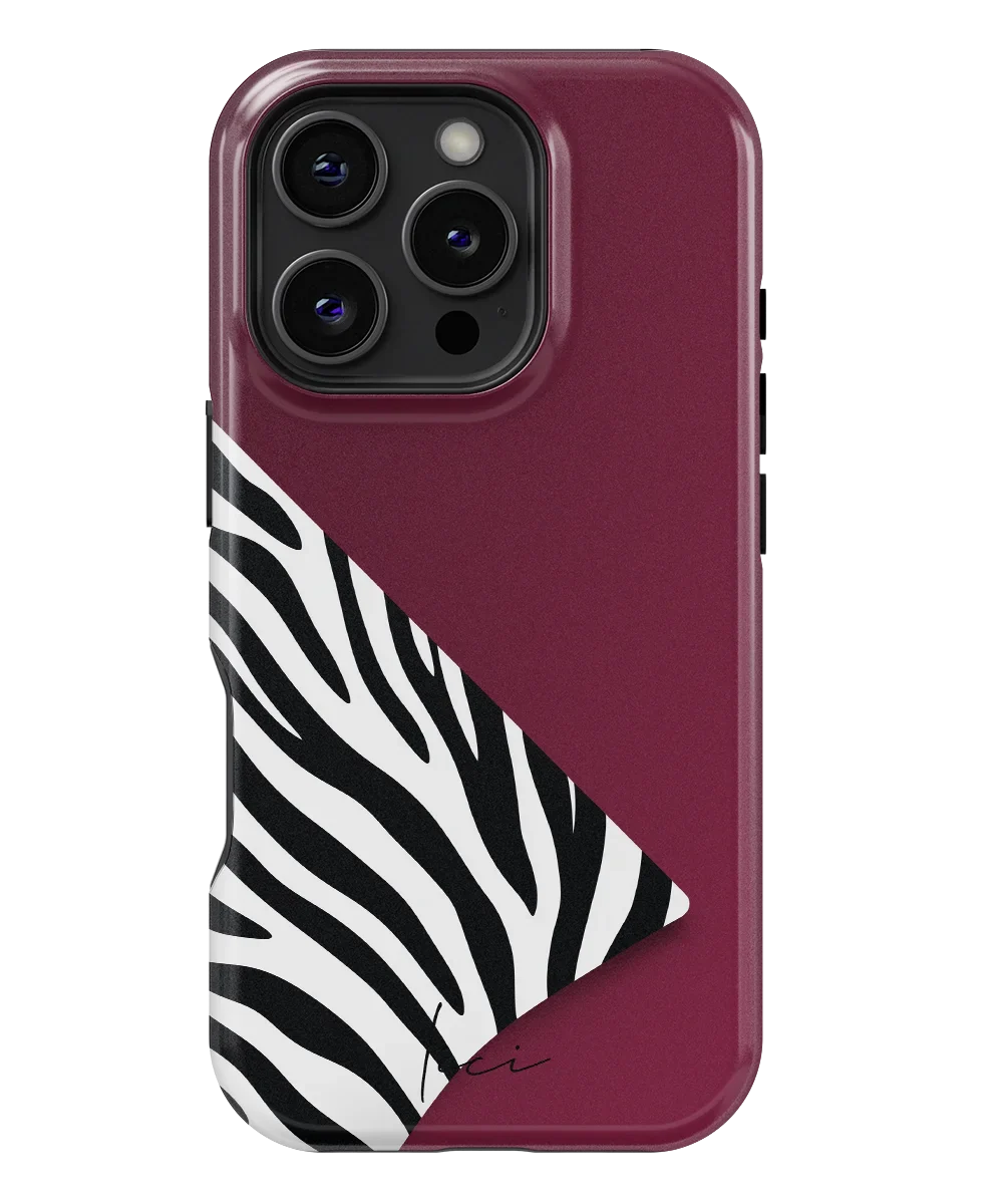 Burgund-Zebra - iPhone 16 Pro