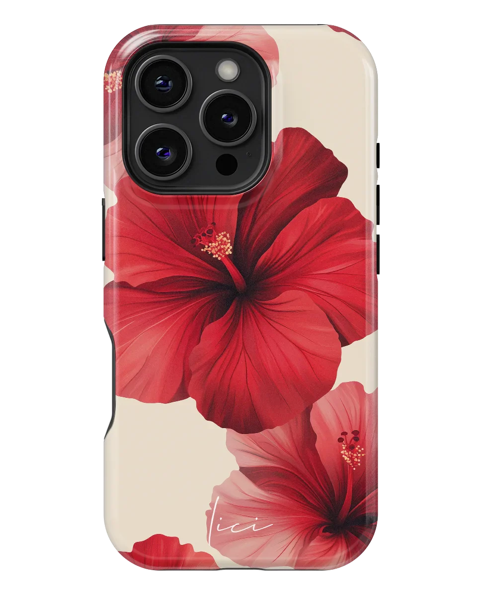 Roter Hibiskus - iPhone 16 Pro