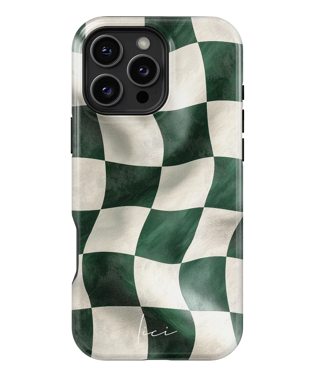 Зелена шахівниця - iPhone 16 Pro Max