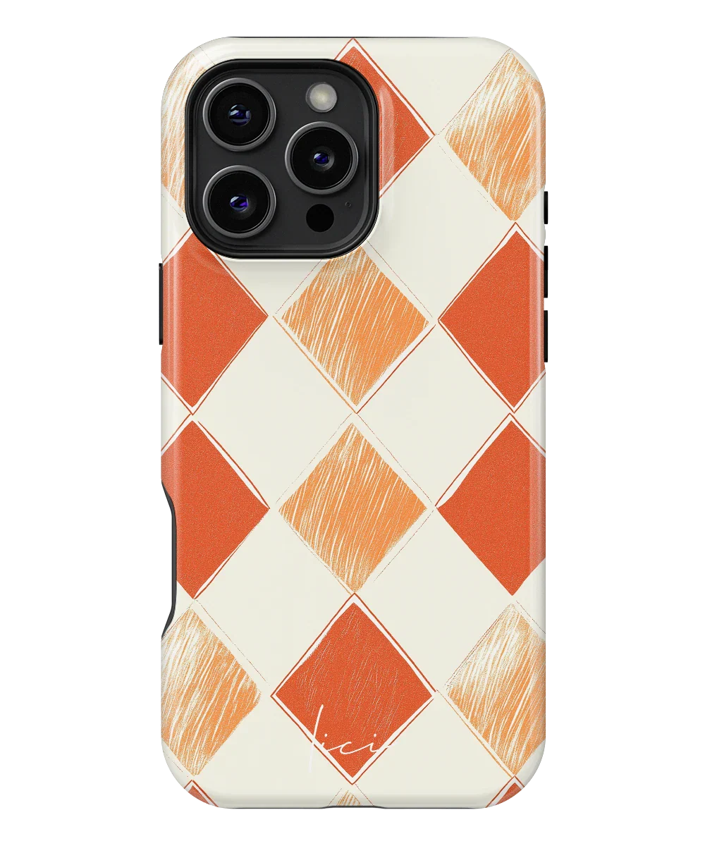 Pomarańczowy Romb - iPhone 16 Pro Max