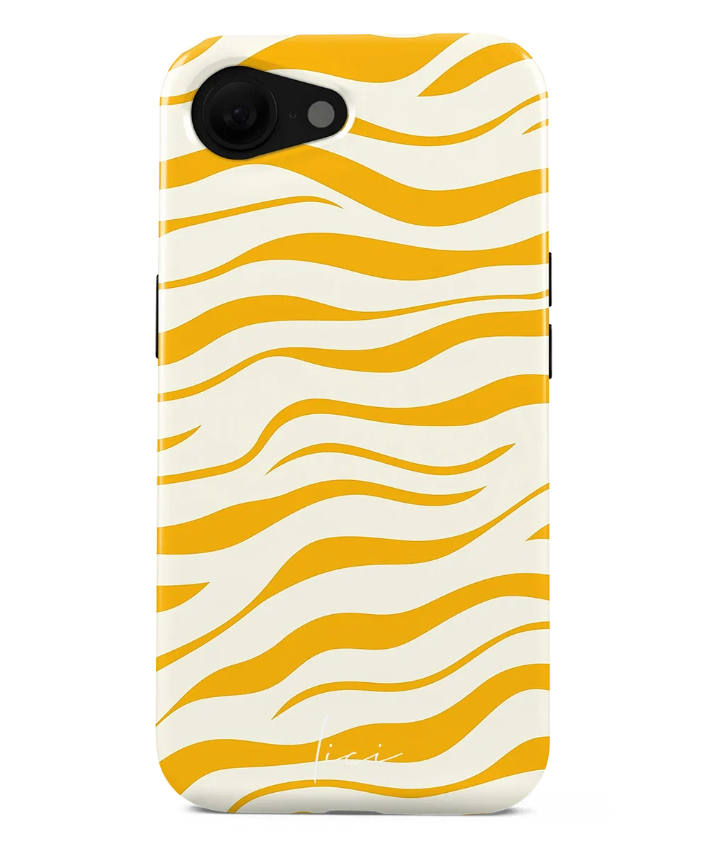 Stylisches gelbes Zebra - iPhone 16e