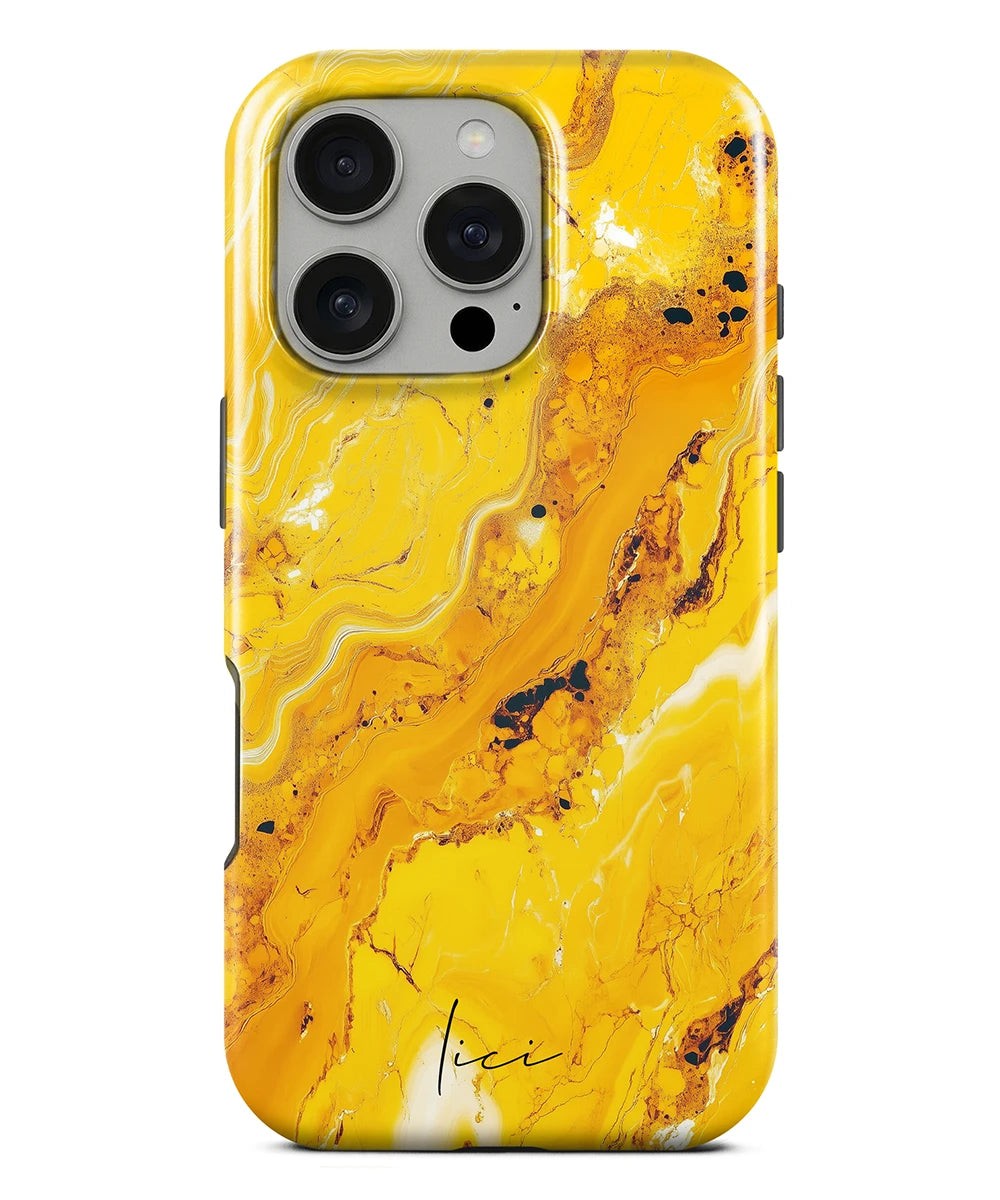 Yellow Marble - iPhone 16 Pro