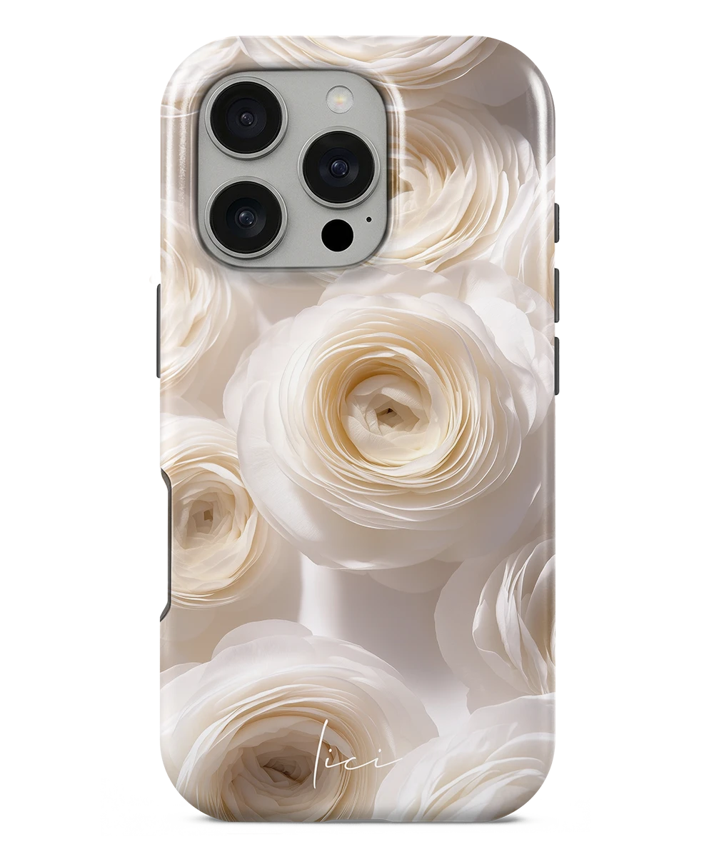 White Ranunculus - iPhone 16 Pro