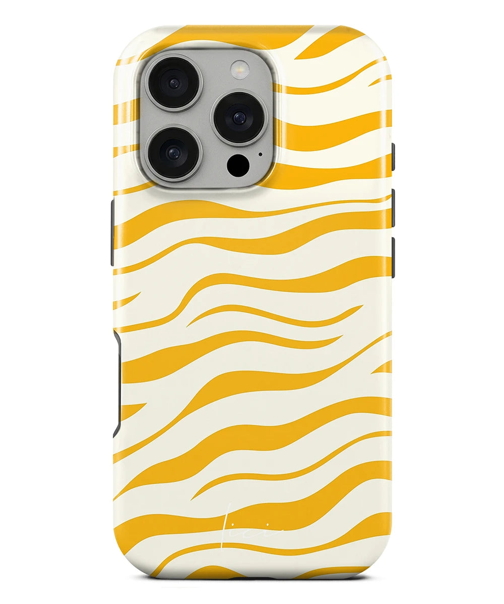 Stylish Yellow Zebra - iPhone 16 Pro