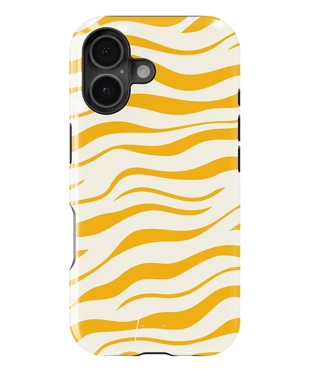 Stylisches gelbes Zebra - iPhone 17