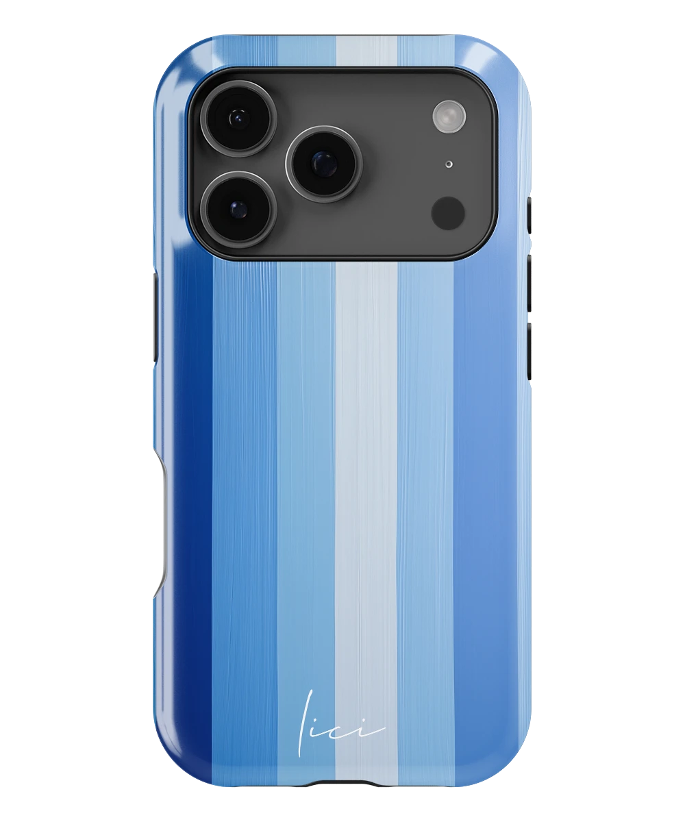 Striped Blue Block - iPhone 17 Pro