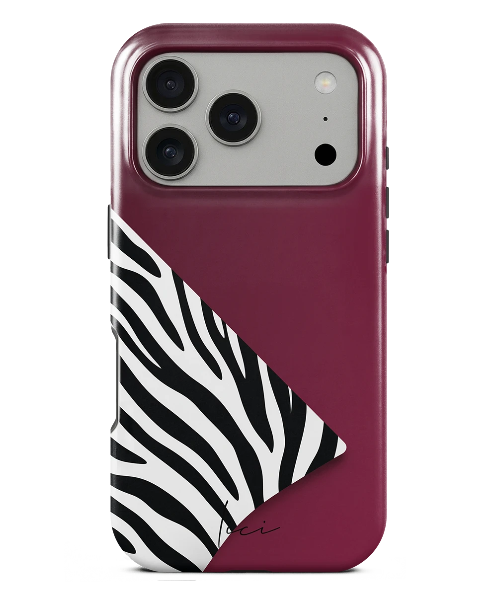 Burgund-Zebra - iPhone 17 Pro