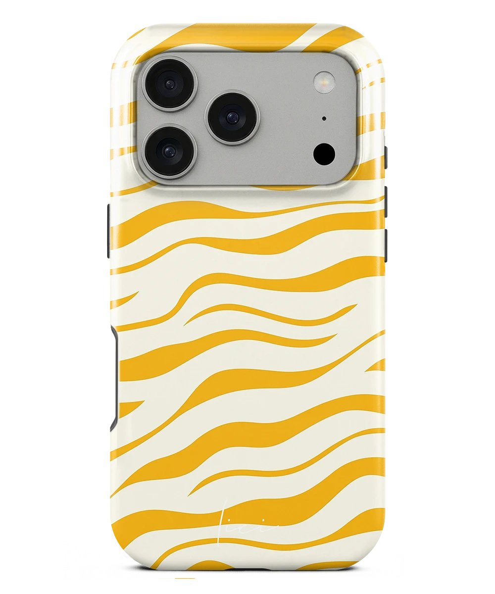 Stylisches gelbes Zebra - iPhone 17 Pro