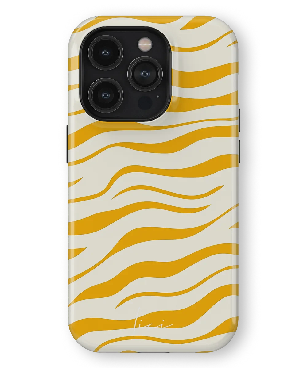 Stylisches gelbes Zebra - iPhone 14 Pro