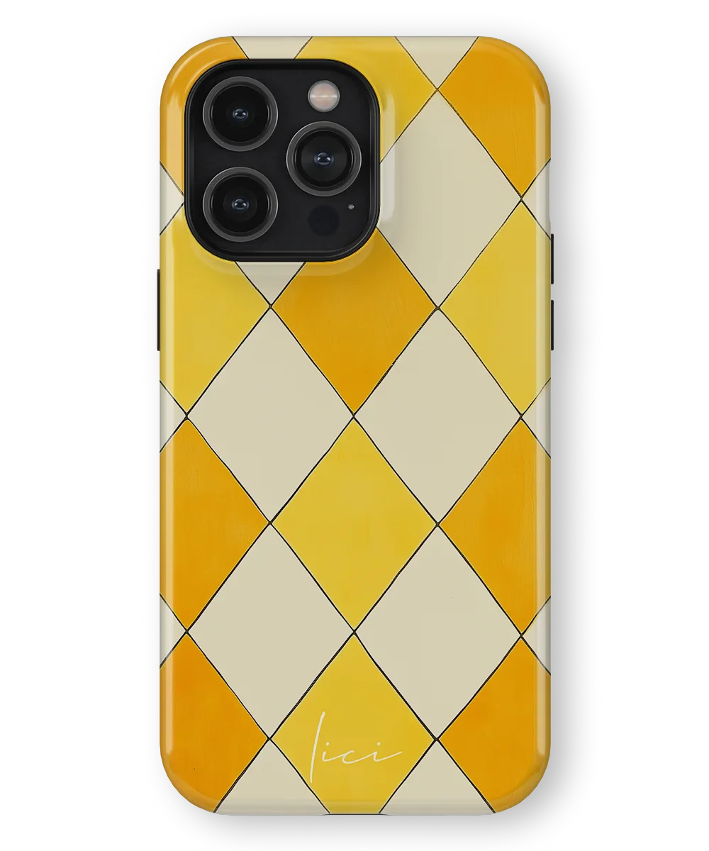 Gelber Rombus - iPhone 14 Pro Max