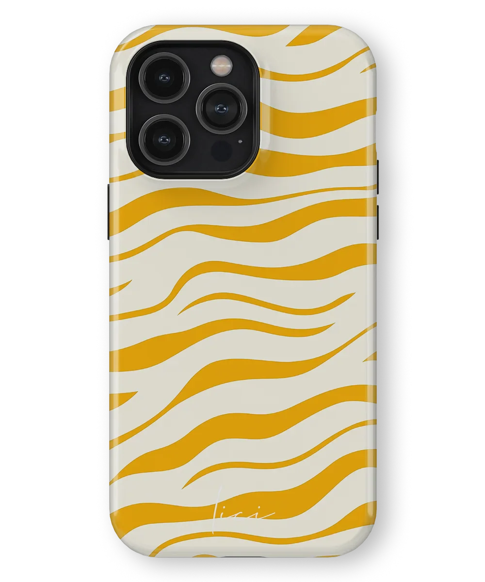 Stylisches gelbes Zebra - iPhone 14 Pro Max