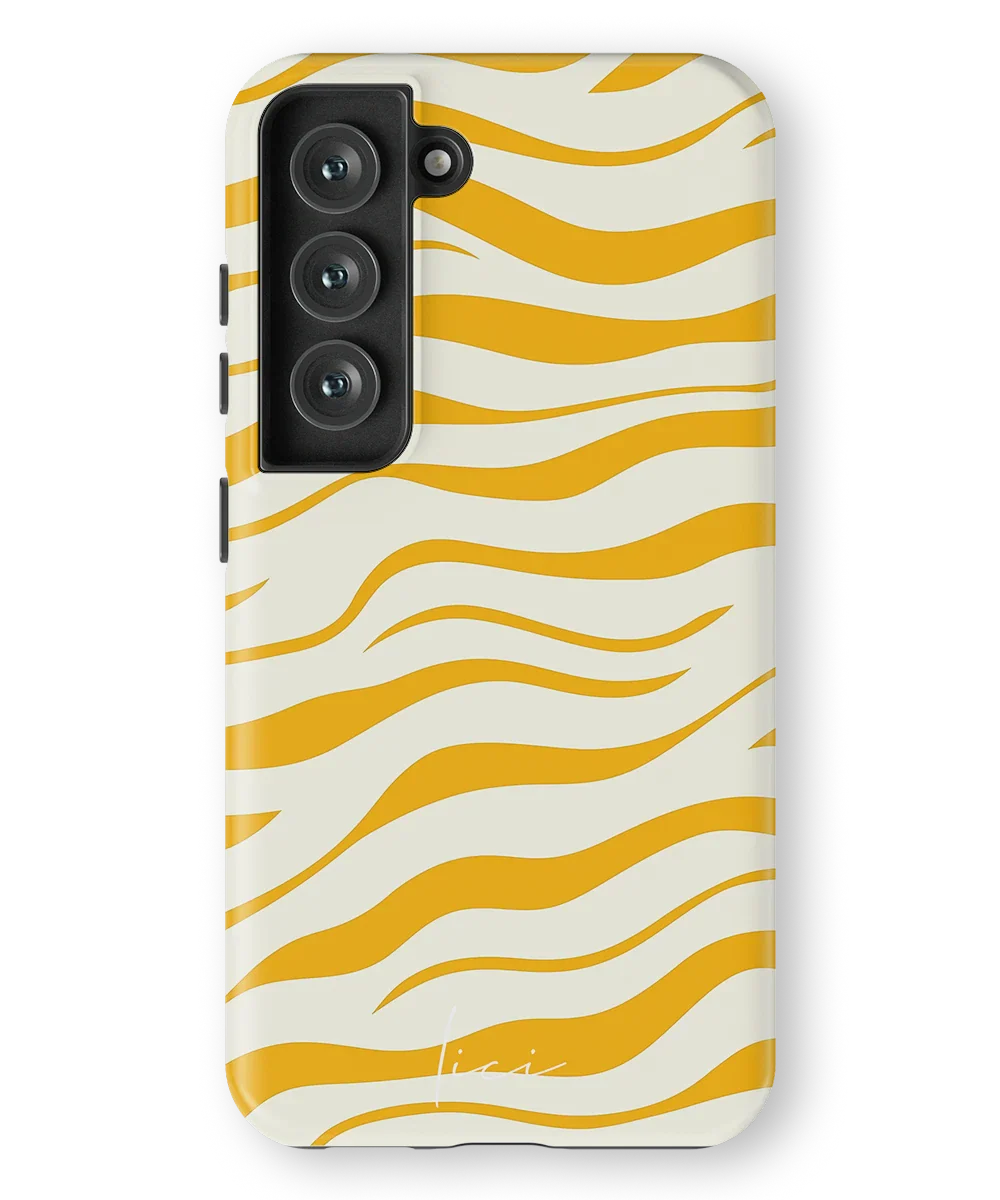 Stylisches gelbes Zebra - Samsung Galaxy S23