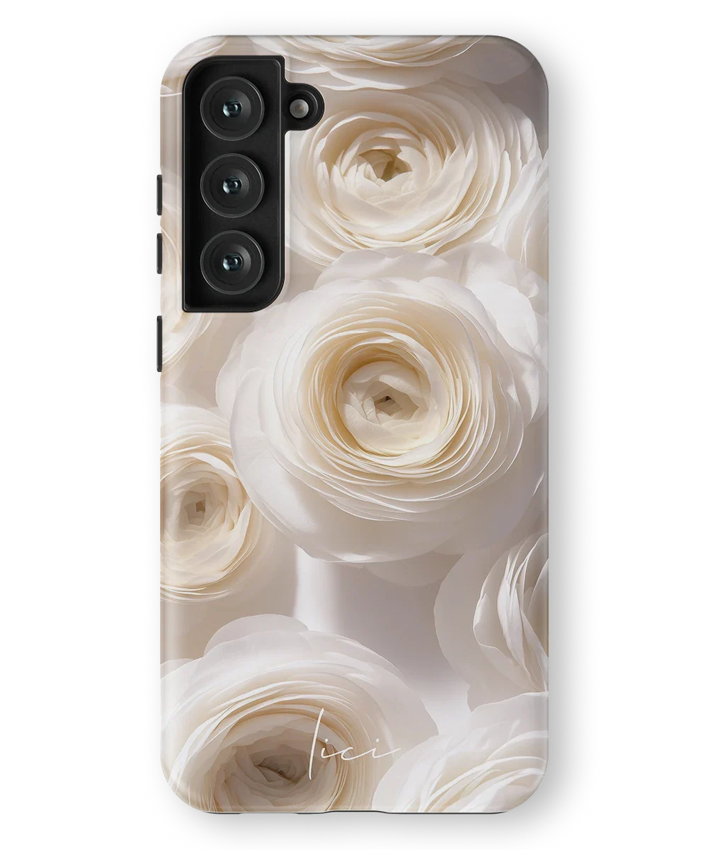 Stille weißer Blumen - Samsung Galaxy S23 Plus