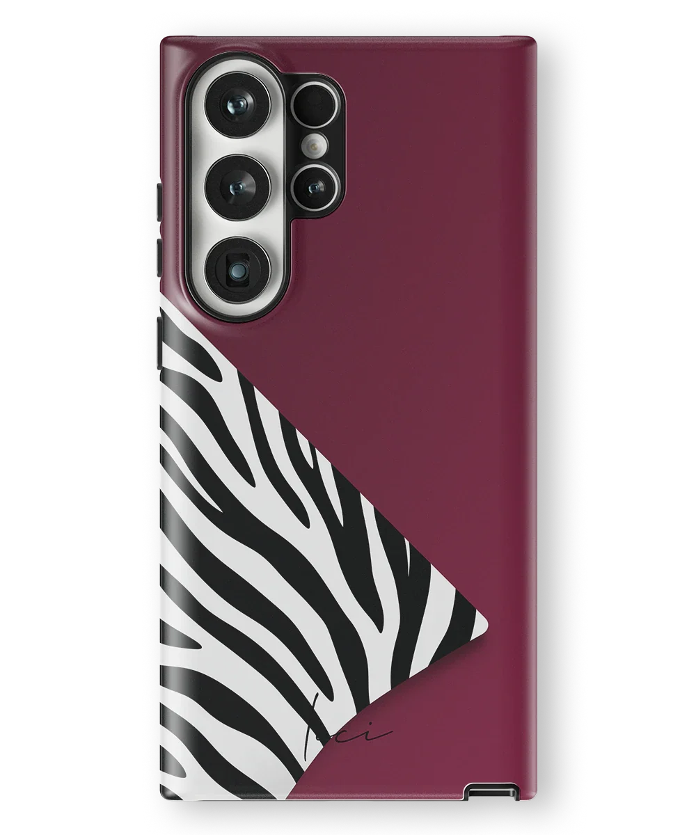 Burgund-Zebra - Samsung Galaxy S23 Ultra