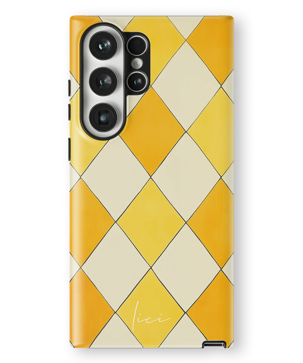 Gelber Rombus - Samsung Galaxy S23 Ultra