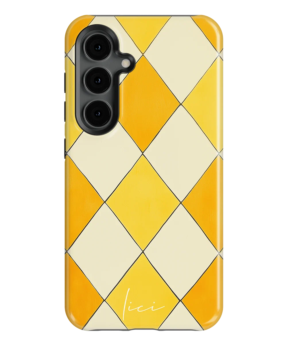 Gelber Rombus - Samsung Galaxy S24