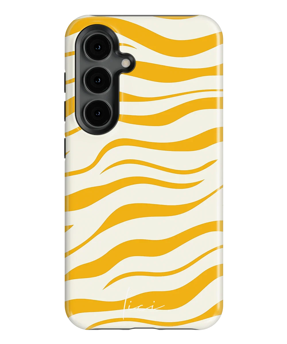 Stylisches gelbes Zebra - Samsung Galaxy S24