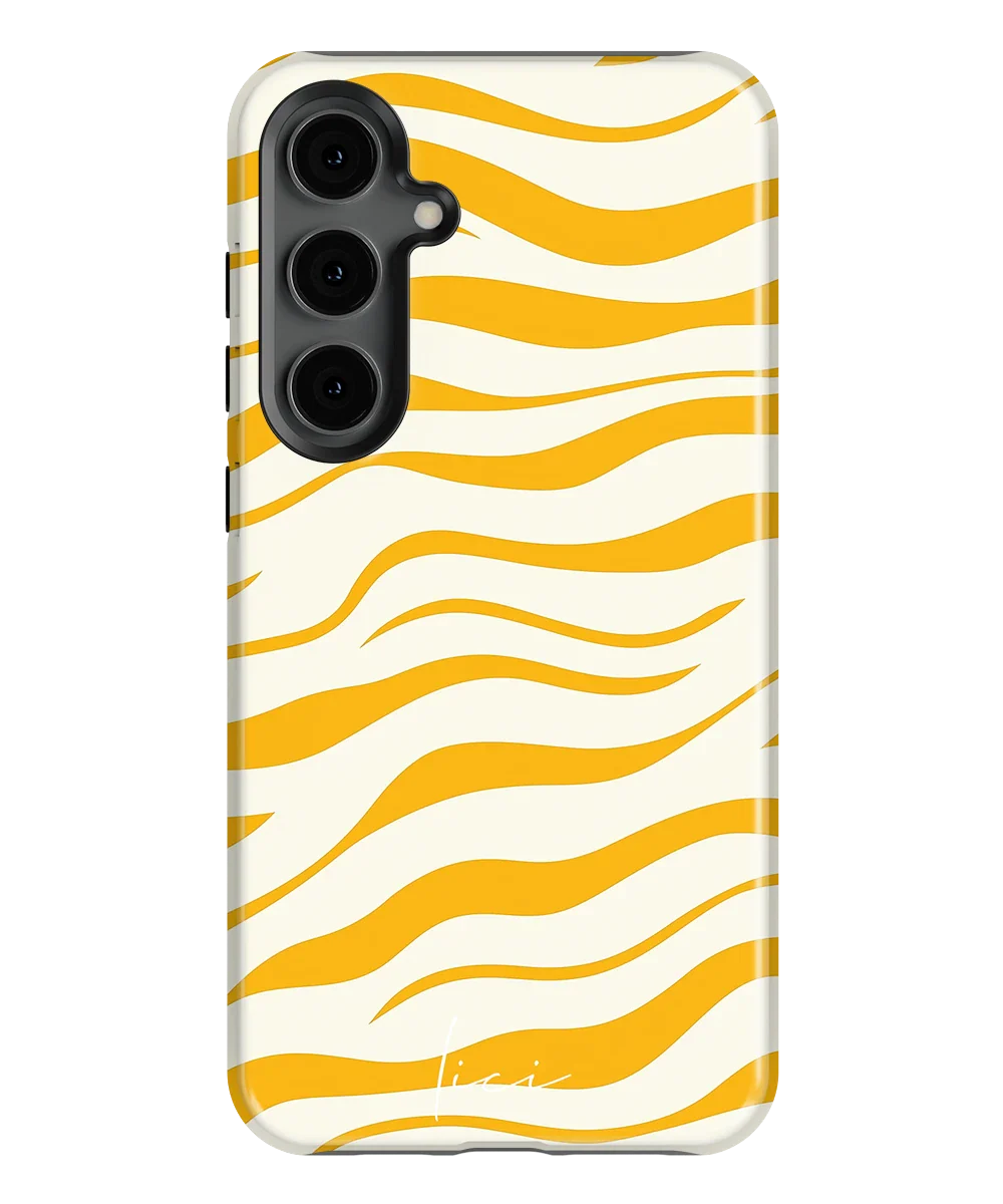 Stylisches gelbes Zebra - Samsung Galaxy S24 Plus