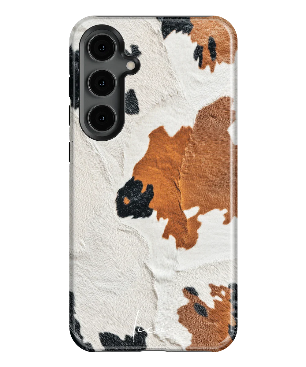 Luxuriöse braune Kuh - Samsung Galaxy S24 Plus