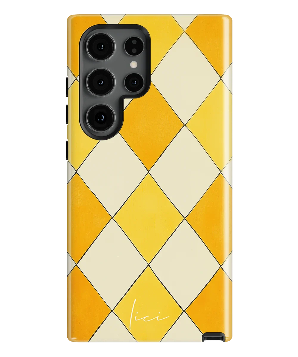 Gelber Rombus - Samsung Galaxy S24 Ultra