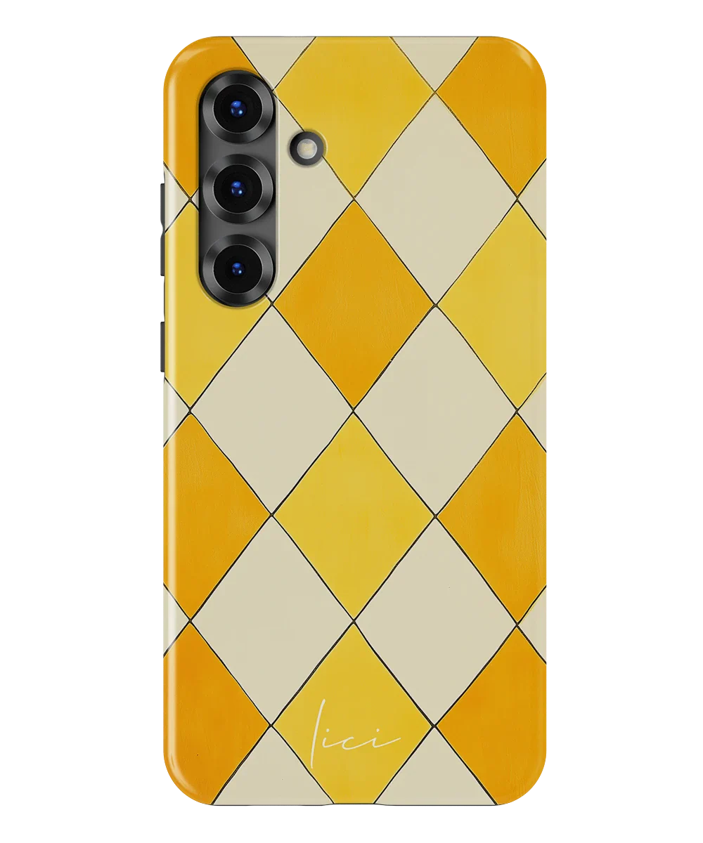 Gelber Rombus - Samsung Galaxy S25 Plus