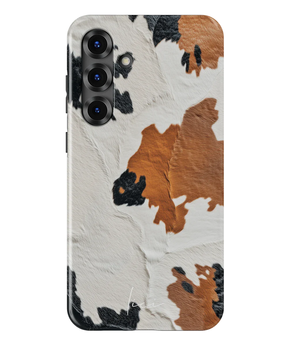 Luxuriöse braune Kuh - Samsung Galaxy S25 Plus