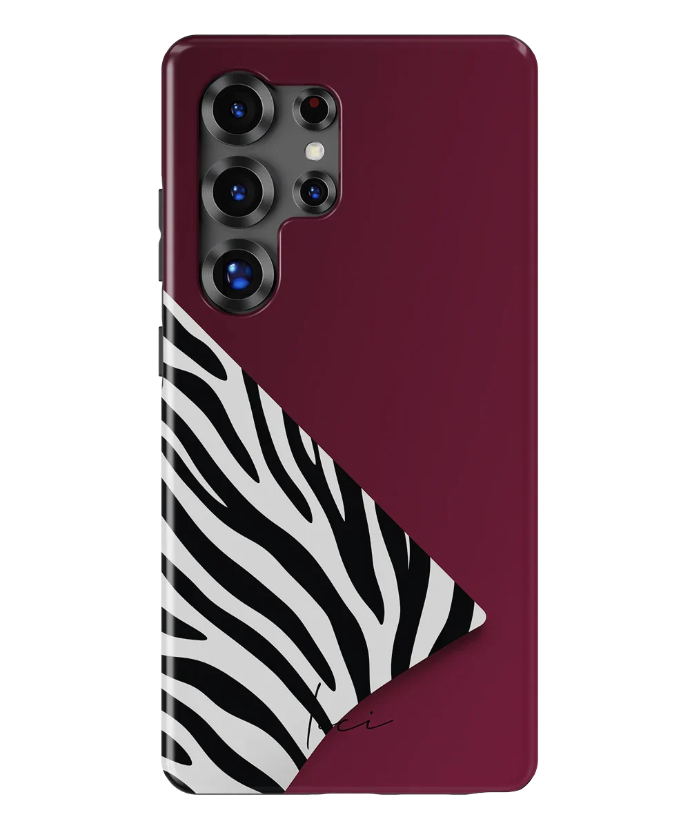 Burgund-Zebra - Samsung Galaxy S25 Ultra